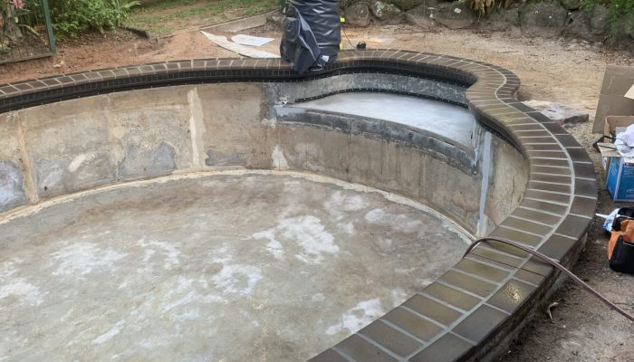 Pool Fab pool ready for new liner.